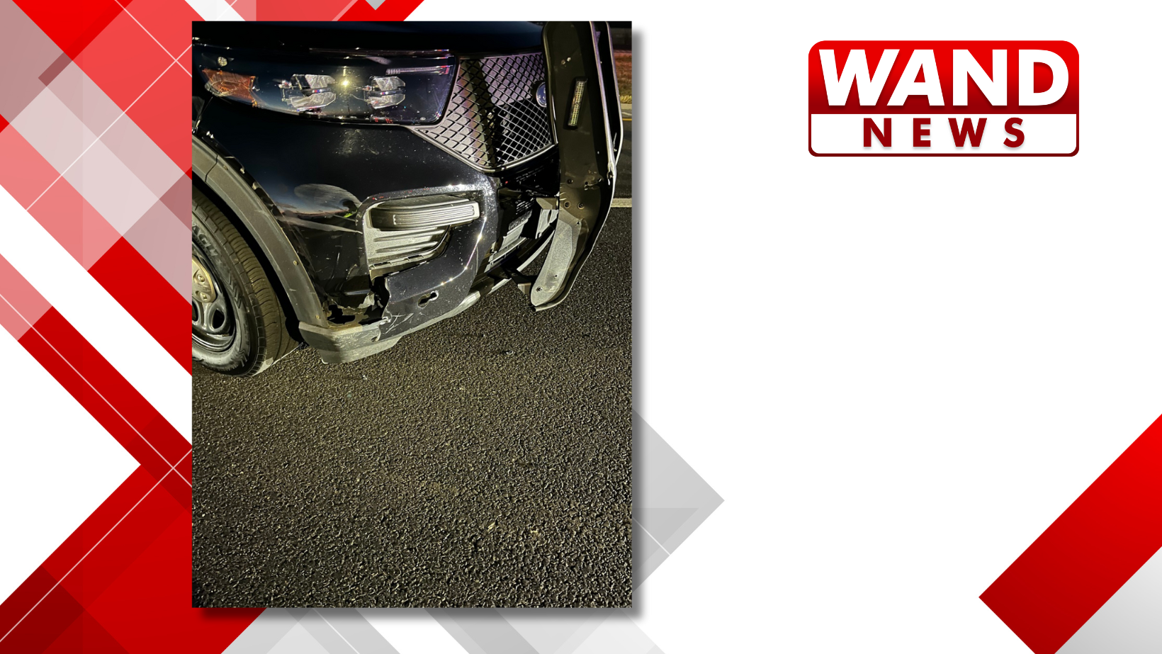 ISP squad car hit during crash response near Arcola